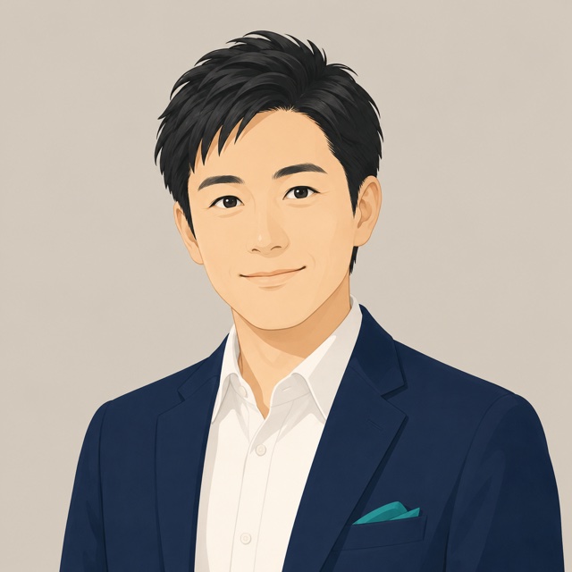 前手紀輝のイラストポートレート